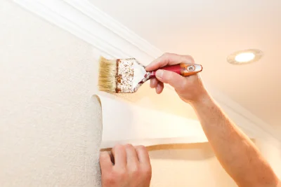 Pose de papier peint à Flacey — revêtements muraux et toiles de verre